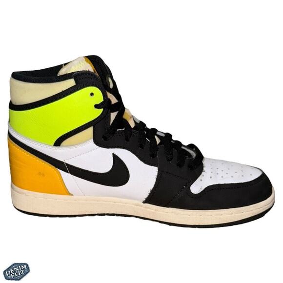 Jordan 1 Retro High Volt Gold White Black Men’s Size 9 Rare OG Colorway Shoe‎ main image 16